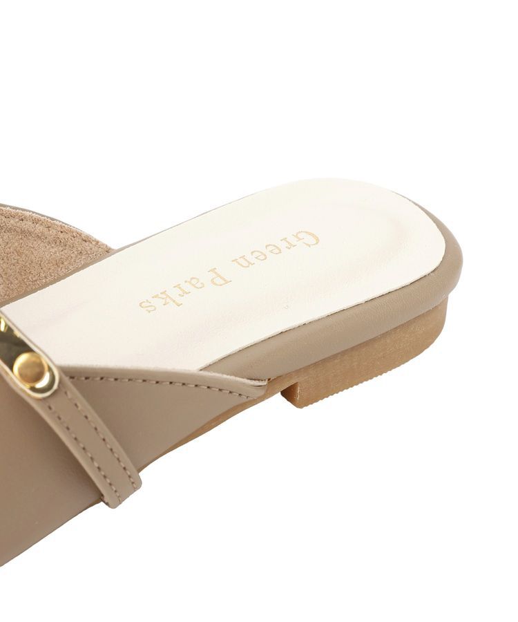 Green Parks「Vカットメタルパーツミュール」|その他|