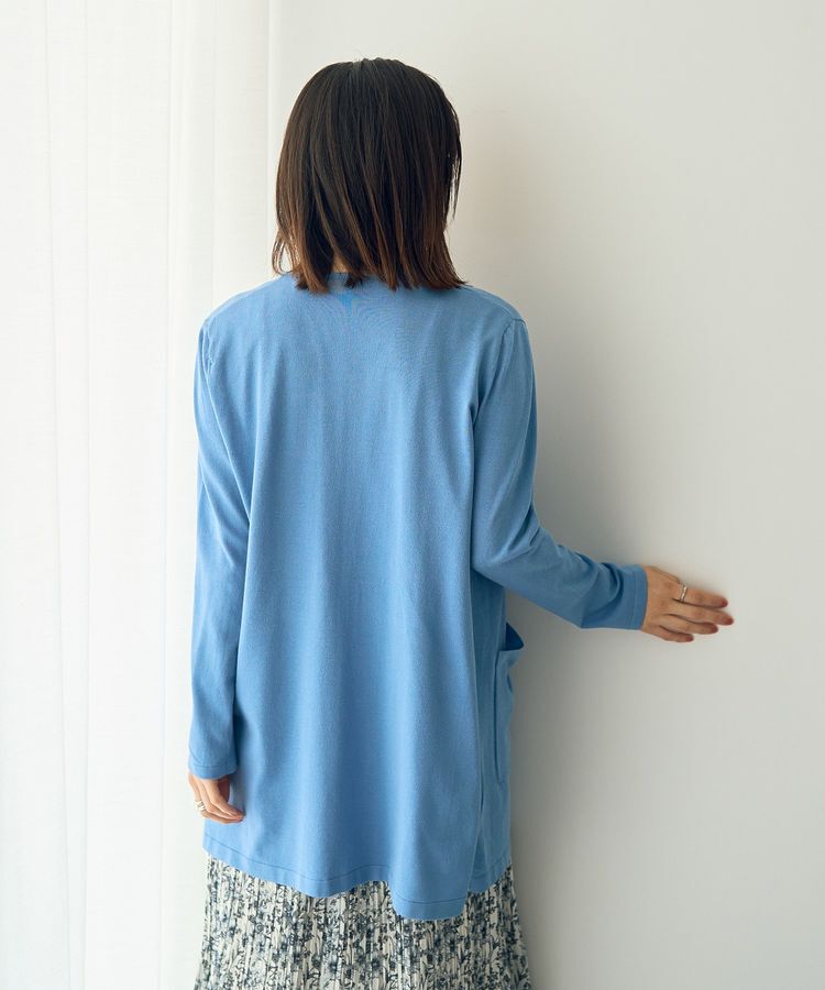 YECCA VECCA「【接触冷感】スリットミドル丈カーディガン」|カーディガン|