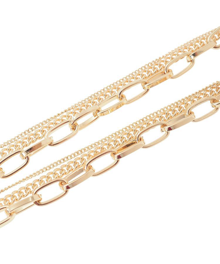 YECCA VECCA「3連チェーンMIXネックレス」|ネックレス|