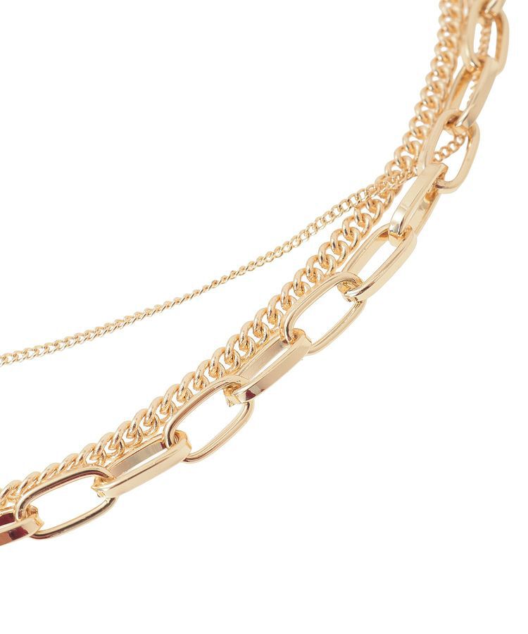 YECCA VECCA「3連チェーンMIXネックレス」|ネックレス|