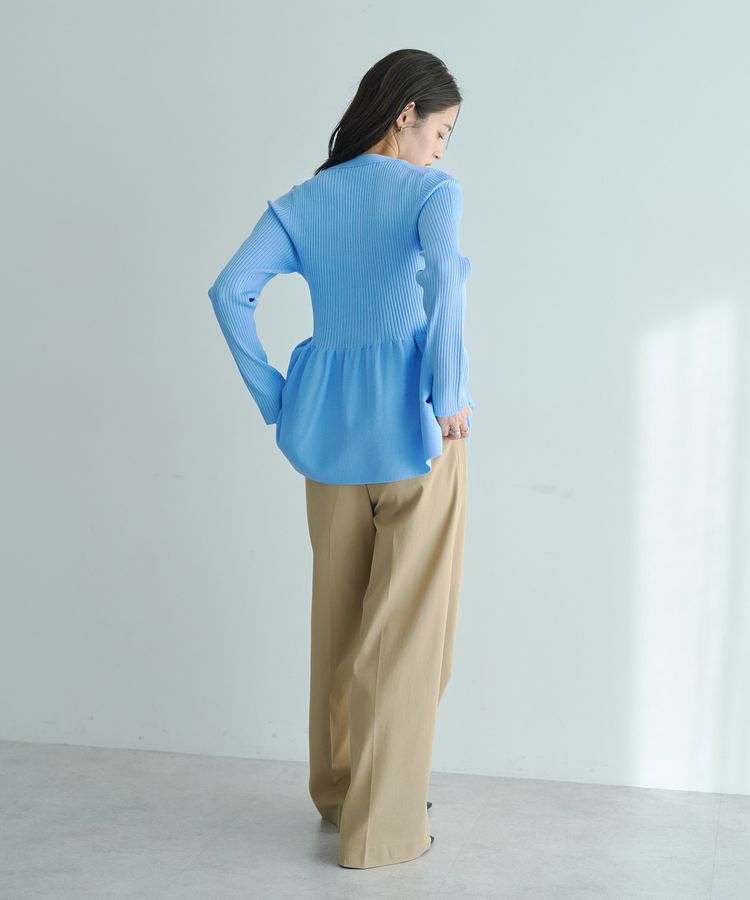 YECCA VECCA「ペプラムカーディガン」|カーディガン|