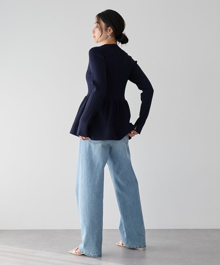 YECCA VECCA「ペプラムカーディガン」|カーディガン|