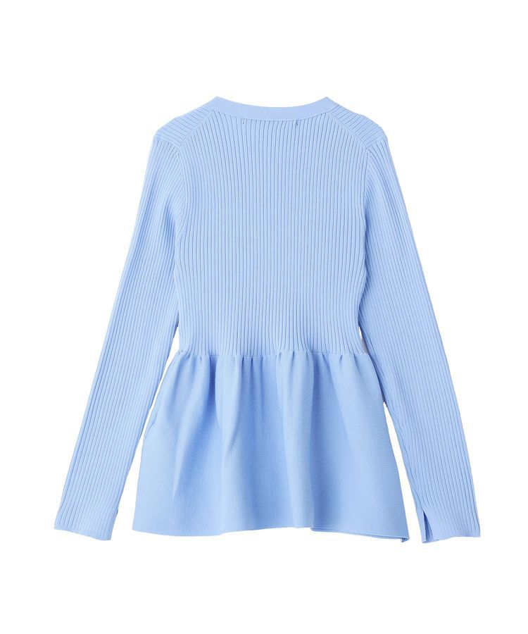 YECCA VECCA「ペプラムカーディガン」|カーディガン|