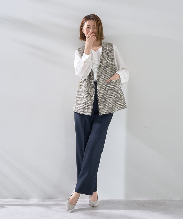 YECCA VECCA「ツイードジレ」|ベスト・ジレ|