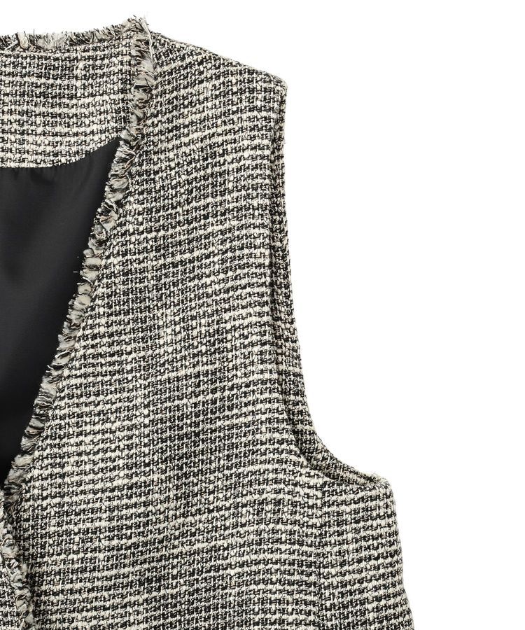 YECCA VECCA「ツイードジレ」|ベスト・ジレ|