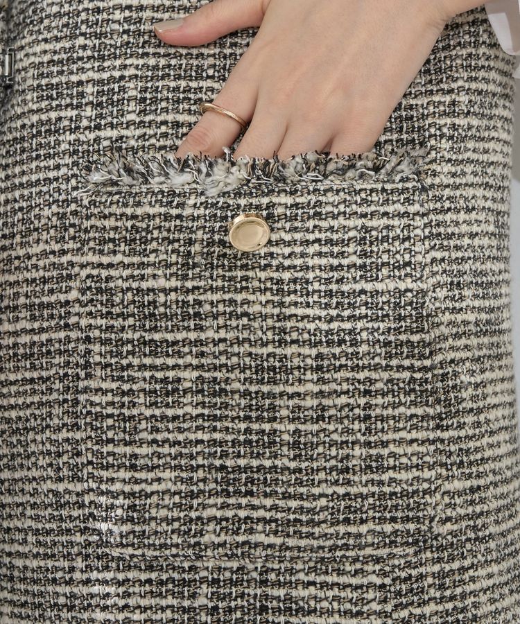 YECCA VECCA「ツイードジレ」|ベスト・ジレ|