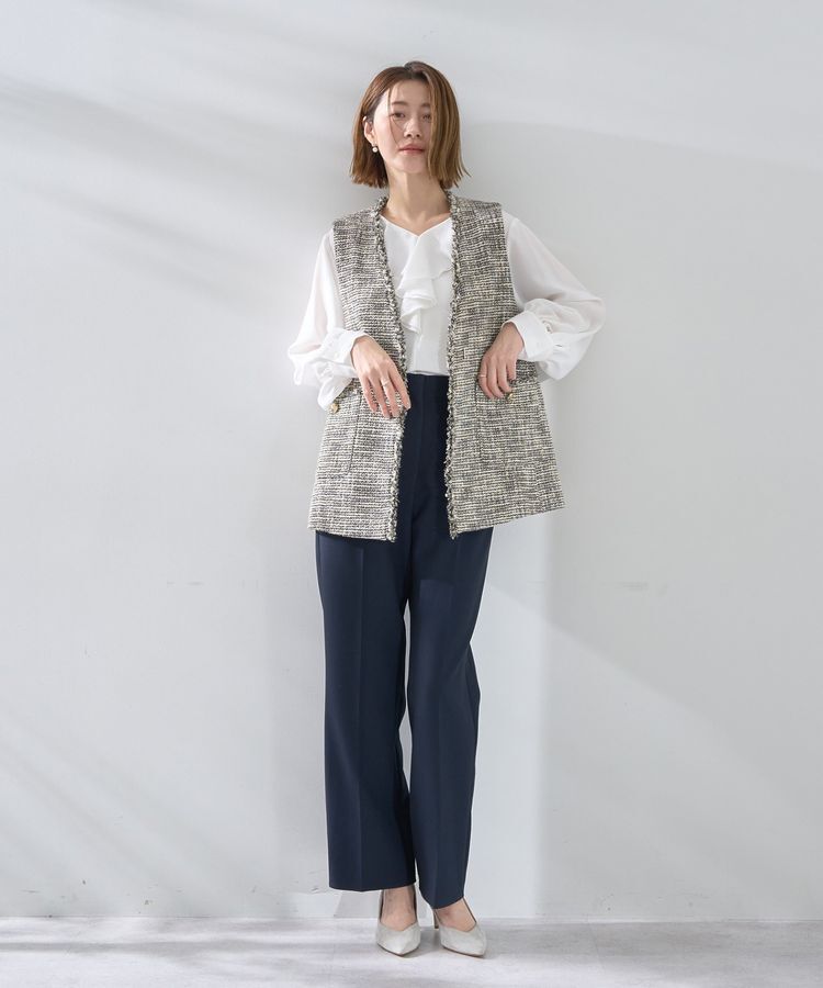 YECCA VECCA「ツイードジレ」|ベスト・ジレ|