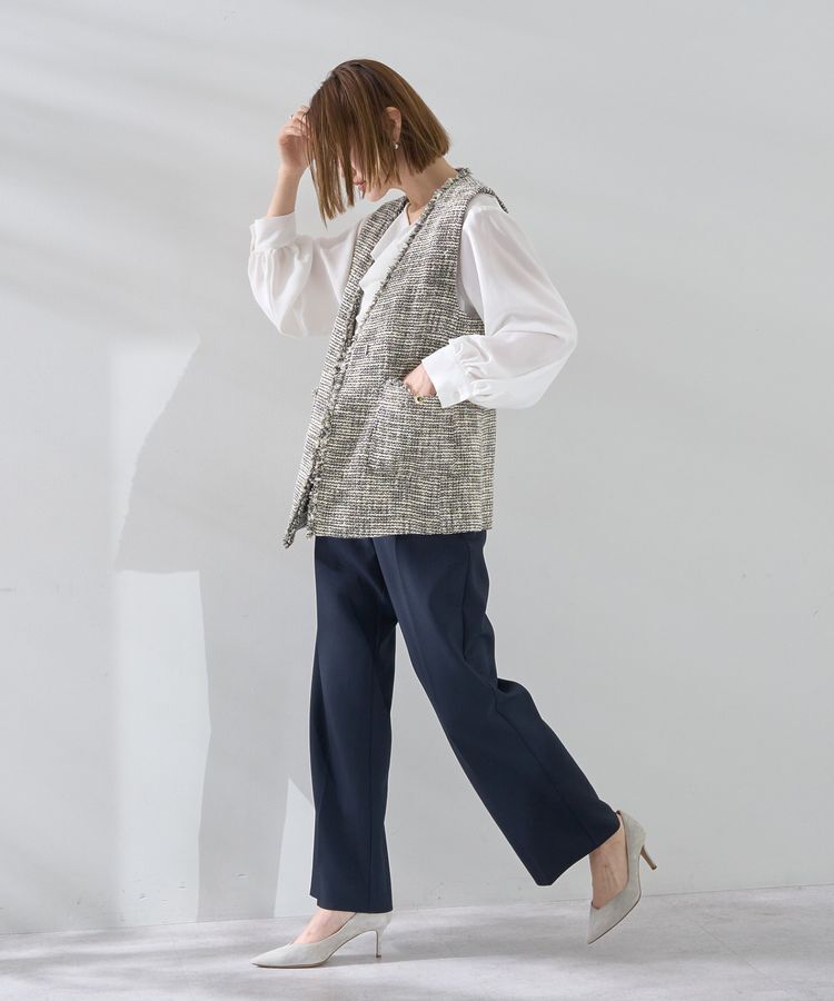 YECCA VECCA「ツイードジレ」|ベスト・ジレ|