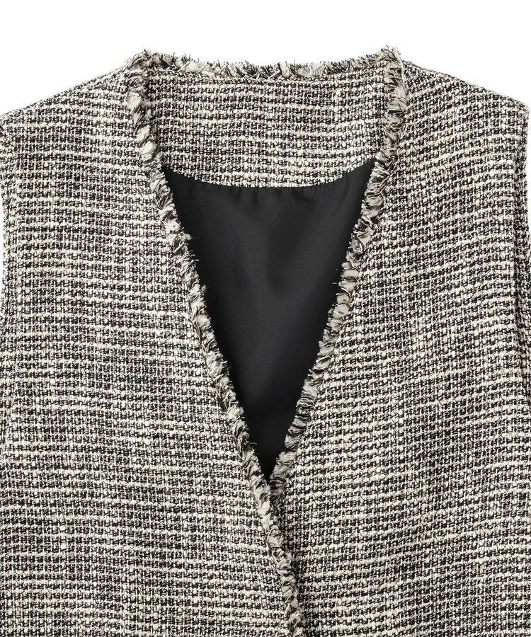 YECCA VECCA「ツイードジレ」|ベスト・ジレ|