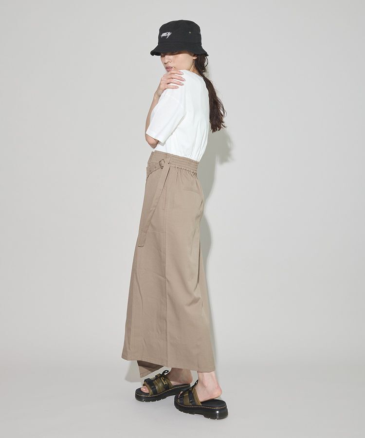 GARAGE OF GOOD CLOTHING「異素材MIX Iラインワンピース」|ワンピース|