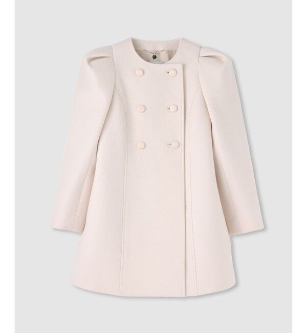 LOULOU WILLOUGHBY「【LOULOU WILLOUGHBY】シャルムビーバーパワショルコート」|ダッフルコート|ライトベージュ