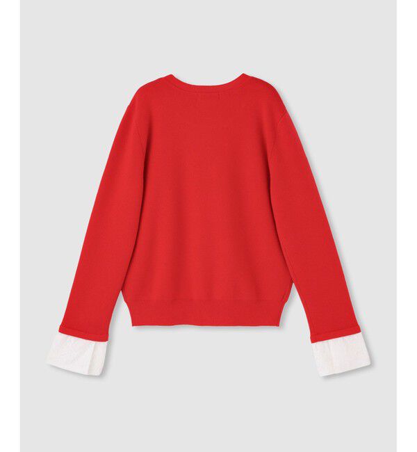 allureville「レースカフスドッキングプルオーバー」|ニット・セーター|