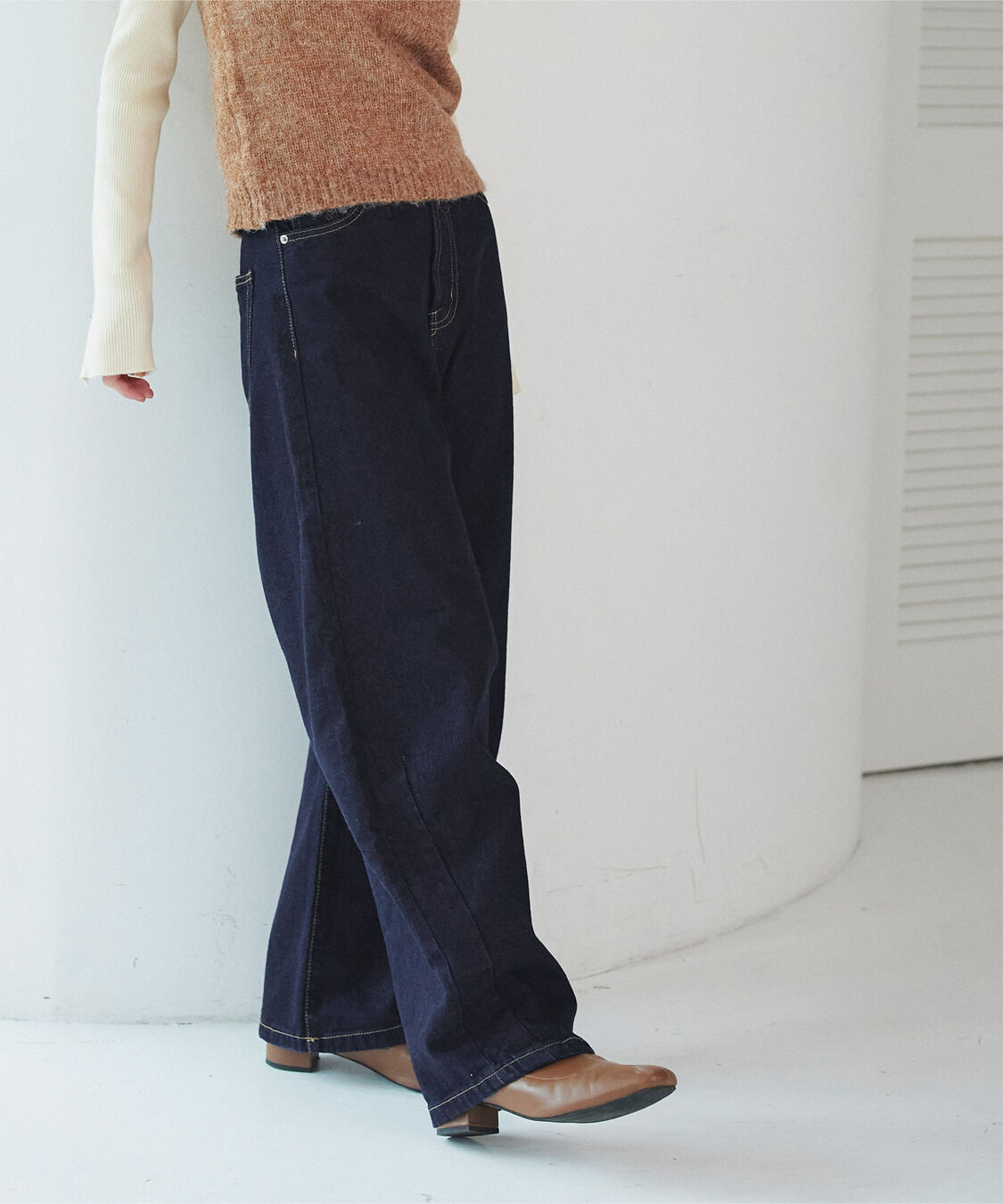 titivate「カーブラインデニムパンツ」|デニム|