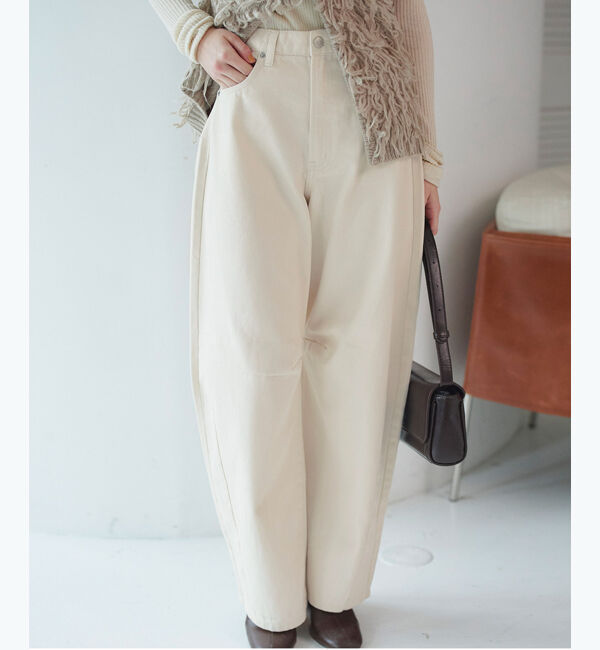 titivate「カーブラインデニムパンツ」|デニム|