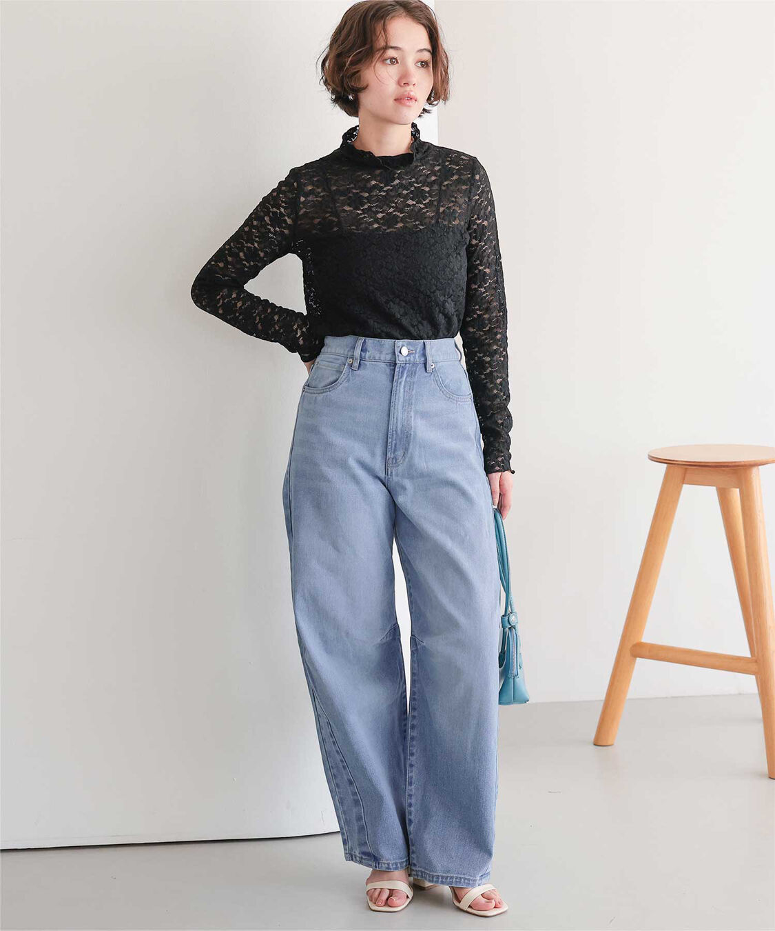 titivate「カーブラインデニムパンツ」|デニム|