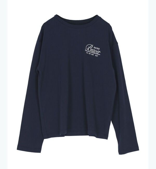 titivate「ロングスリーブ刺繍ロゴTシャツ」|Tシャツ・カットソー|