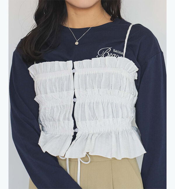 titivate「ロングスリーブ刺繍ロゴTシャツ」|Tシャツ・カットソー|