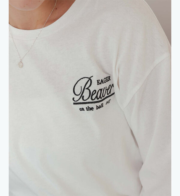 titivate「ロングスリーブ刺繍ロゴTシャツ」|Tシャツ・カットソー|