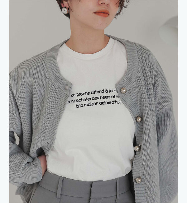 titivate「ロングスリーブ刺繍ロゴTシャツ」|Tシャツ・カットソー|