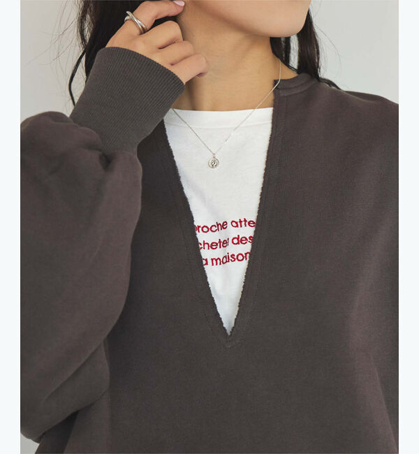 titivate「ロングスリーブ刺繍ロゴTシャツ」|Tシャツ・カットソー|