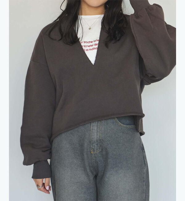 titivate「ロングスリーブ刺繍ロゴTシャツ」|Tシャツ・カットソー|