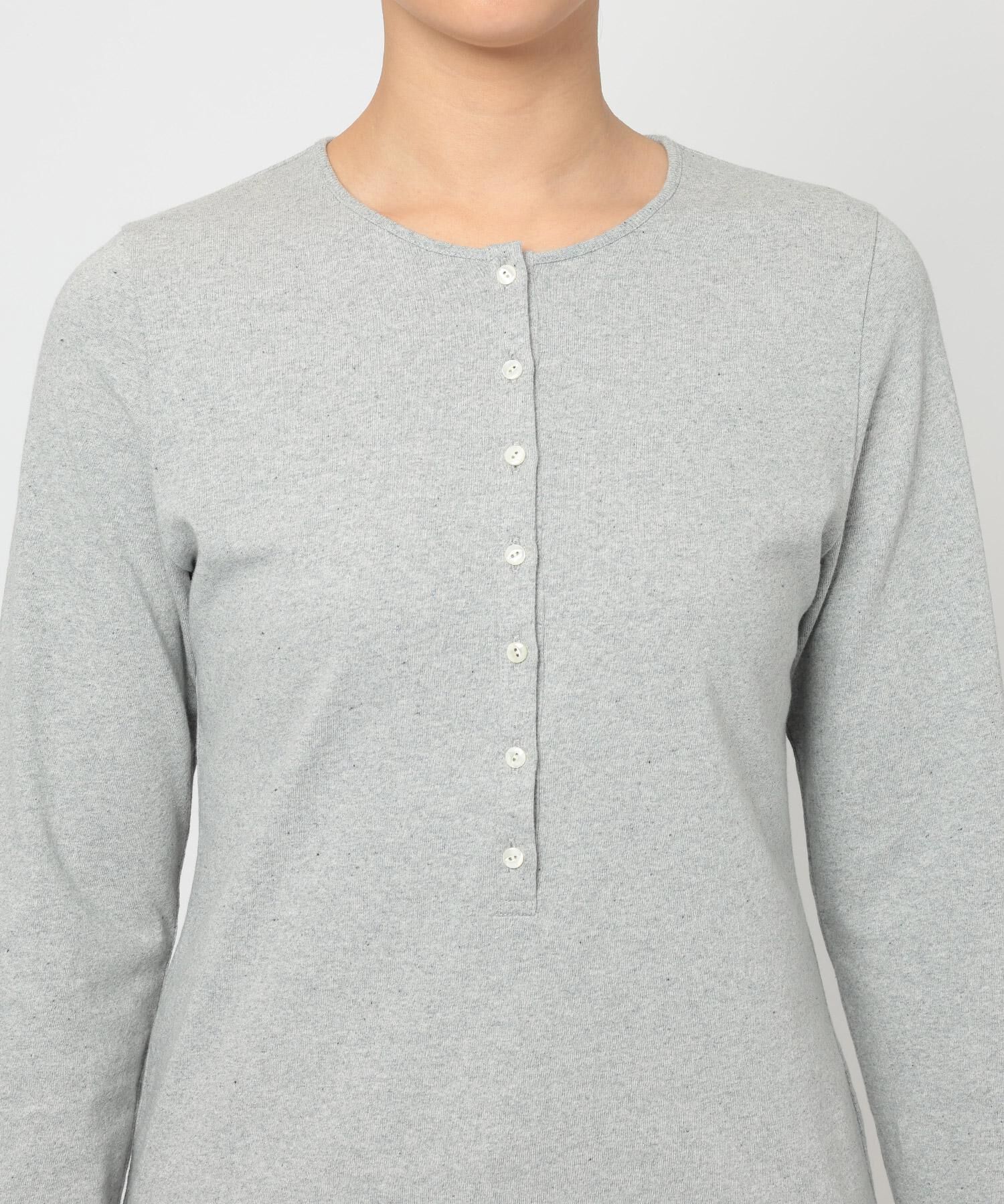 BABYLONE「デニム天竺ヘンリーネックプルオーバー」|Tシャツ・カットソー|