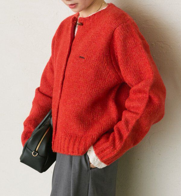  「アルパカ混ニットカーディガン」|カーディガン|