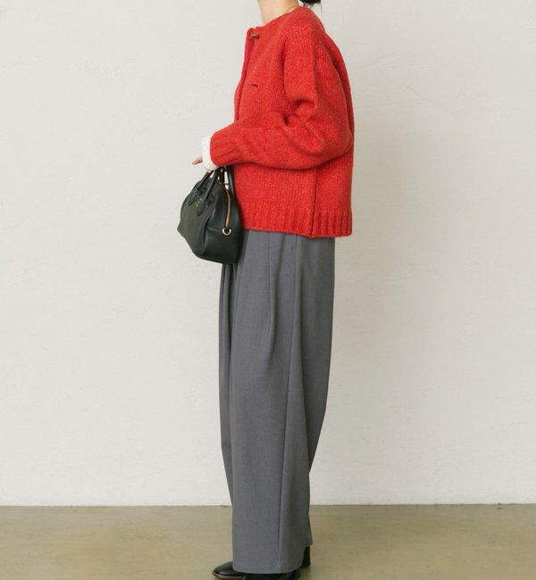  「アルパカ混ニットカーディガン」|カーディガン|