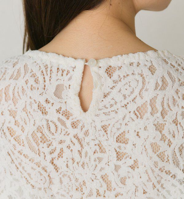  「モールペイズリーストレッチレースプルオーバー」|プルオーバー|