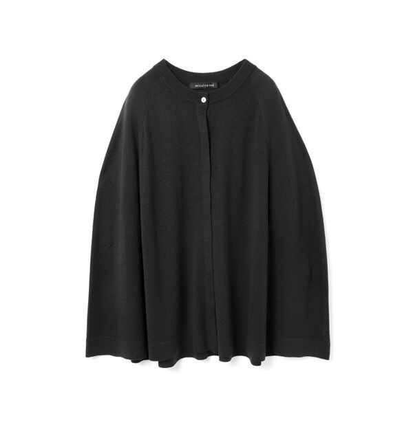 mizuiro ind「mizuiro ind ハイゲージケープチュニックカーディガン」|カーディガン|