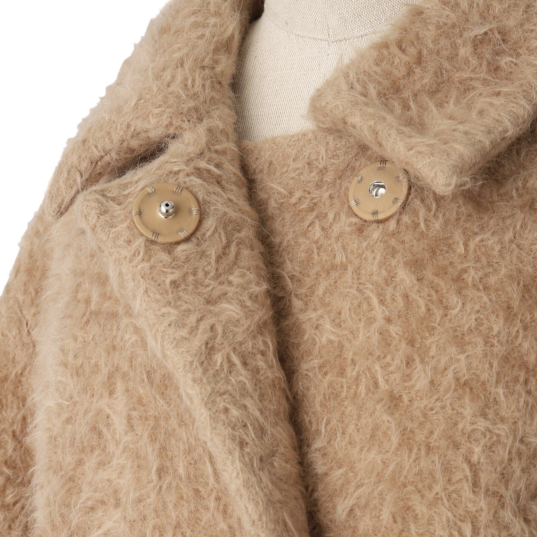 UNTITLED「スーリーアルパカコート」|ステンカラーコート|