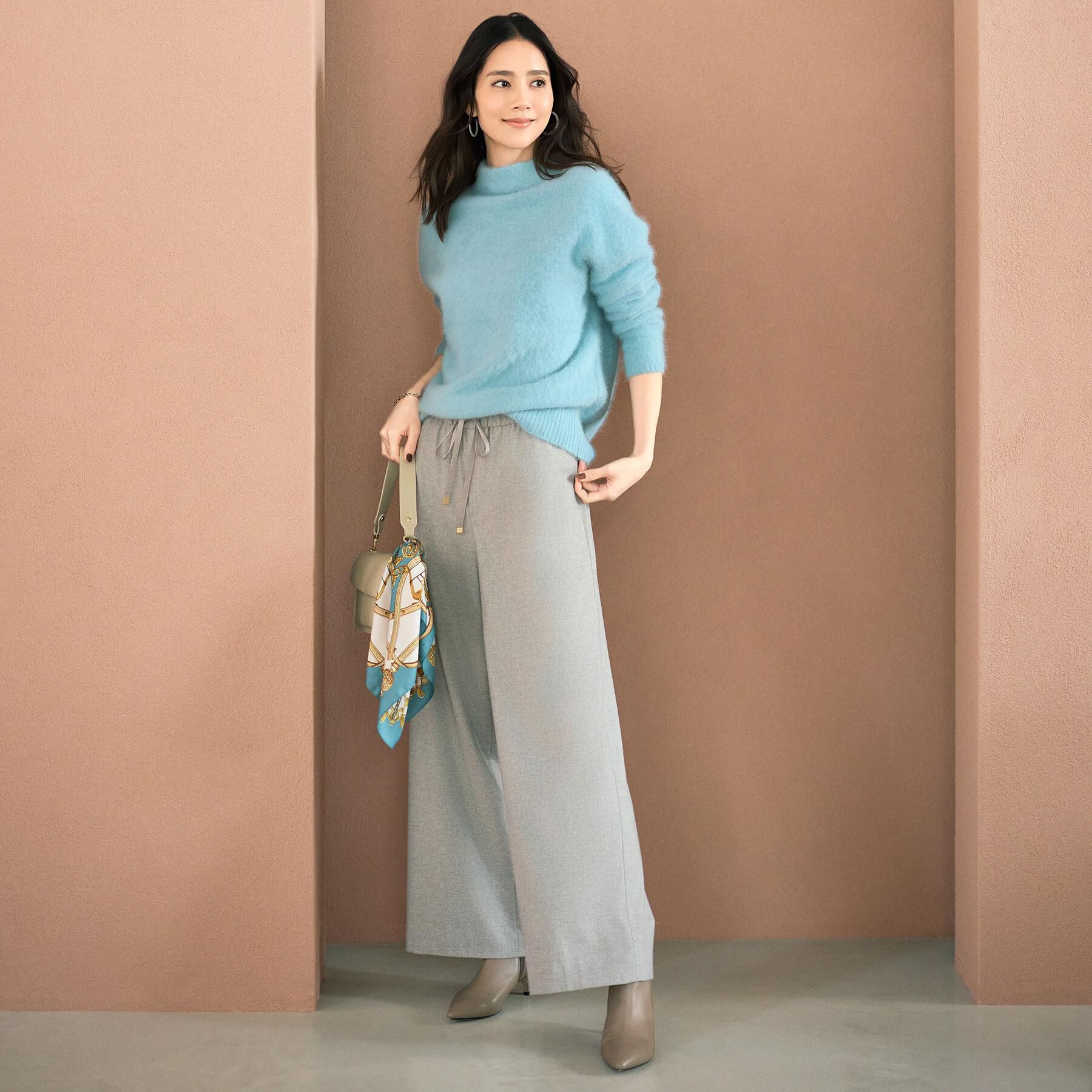 UNTITLED「【大人な品格/ふわふわニット】フォックスカシミヤ コクーンニット」|ニット・セーター|