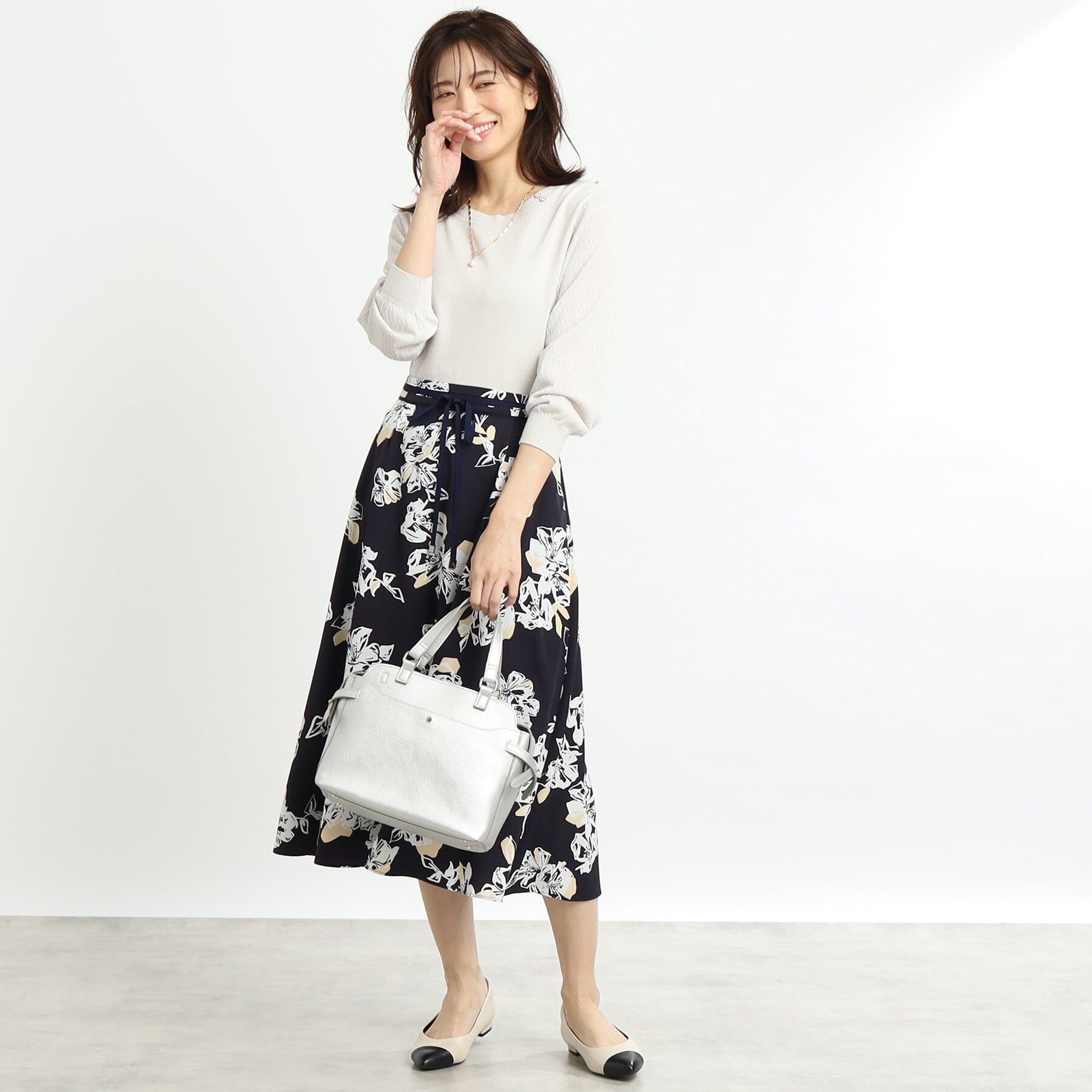 Reflect「【WEB先行カラーあり／洗える】パフスリーブニット」|ニット・セーター|