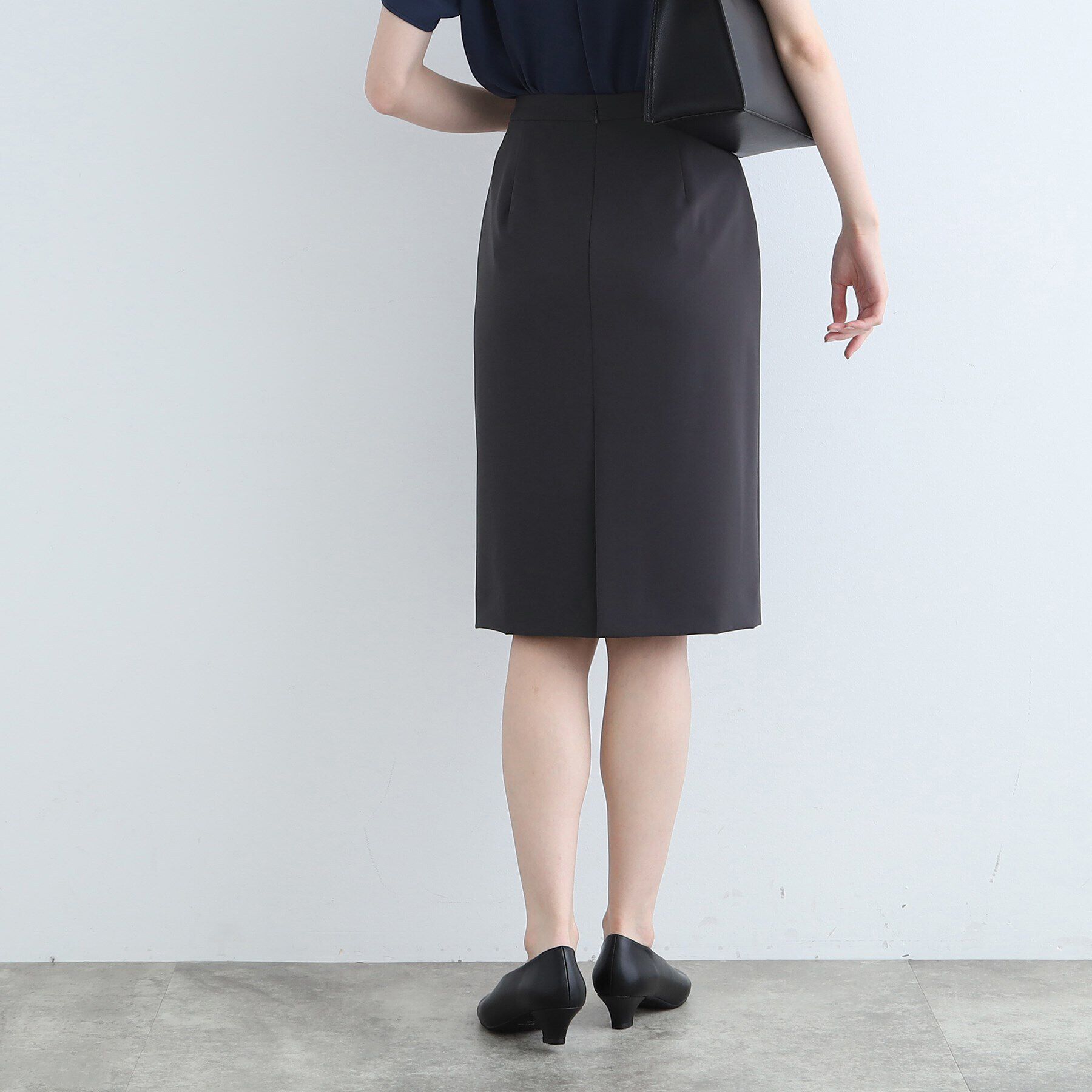 INDIVI「【洗える/UVケア/エコ/日本製】ストレッチ ストレートスカート」|スーツ|