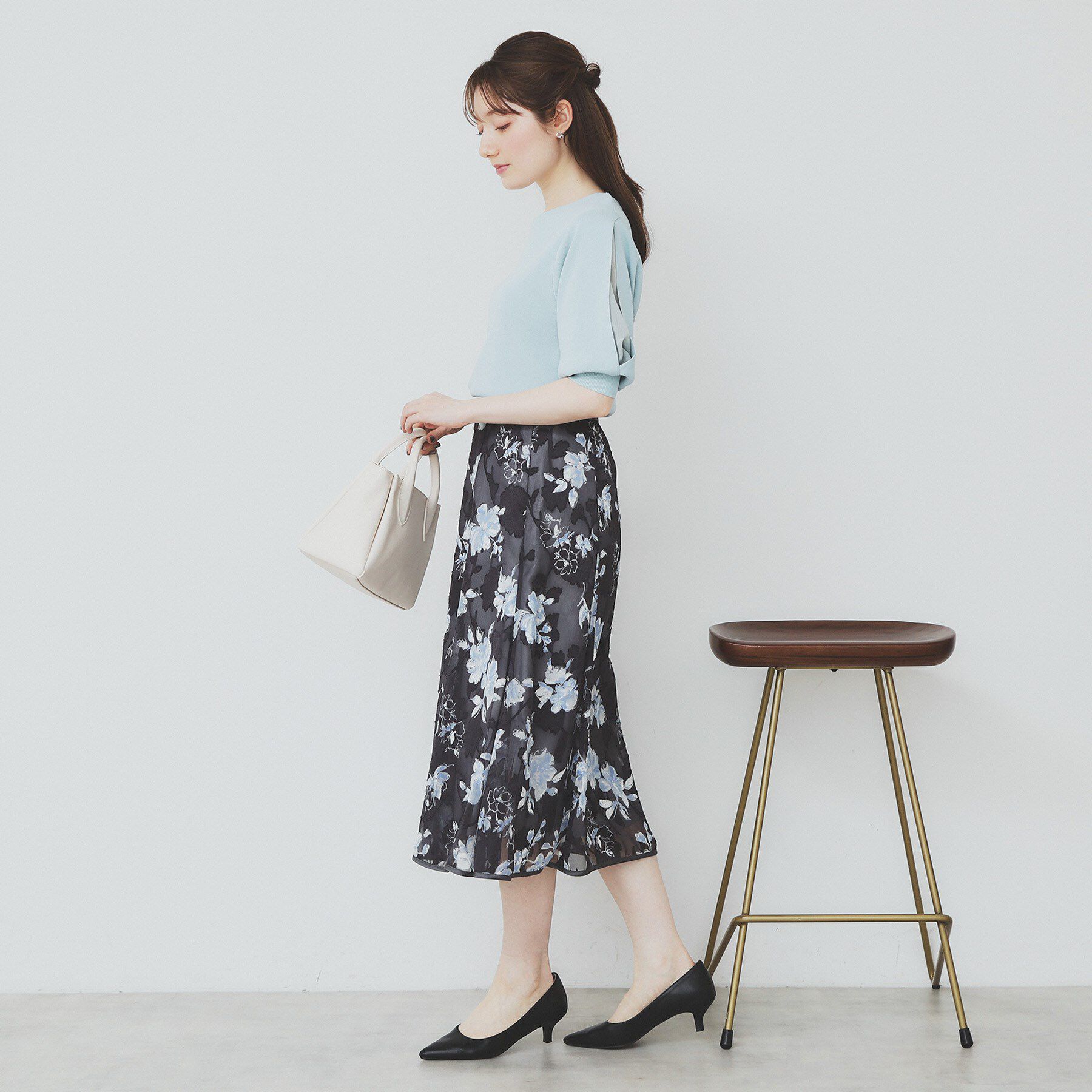 index「《6色展開/XS-LLサイズ》ドライタッチ デザインスリーブニット【洗濯機洗い可/接触冷感/抗ピル】」|ニット・セーター|