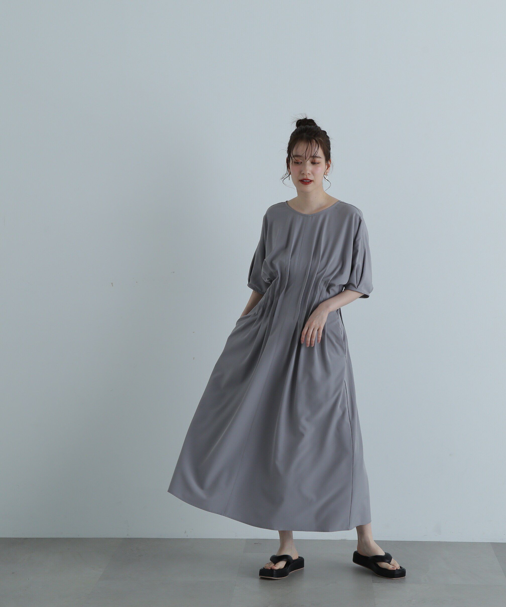  「ウエストタックワンピース《S Size Line》」|ワンピース|