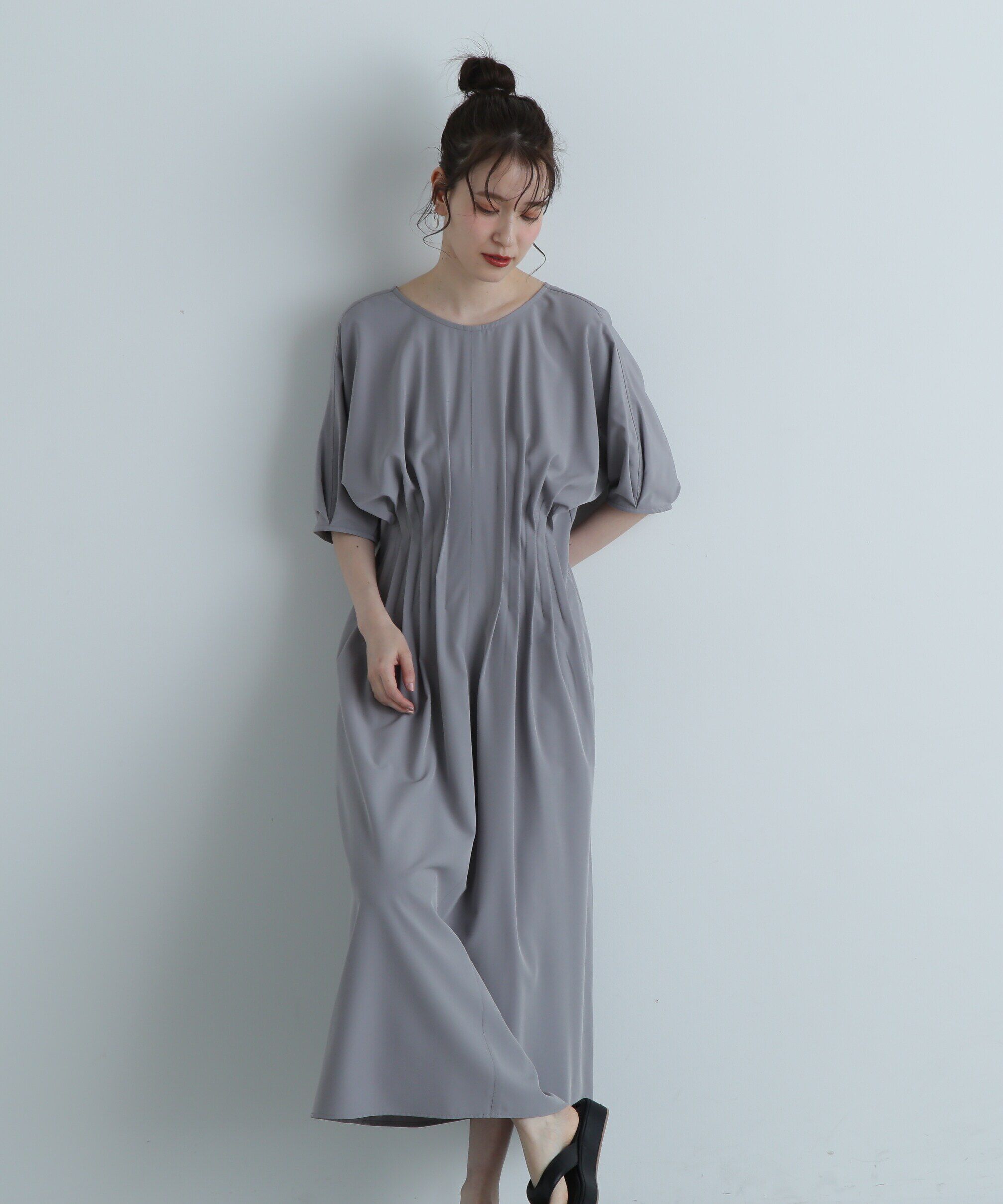  「ウエストタックワンピース《S Size Line》」|ワンピース|