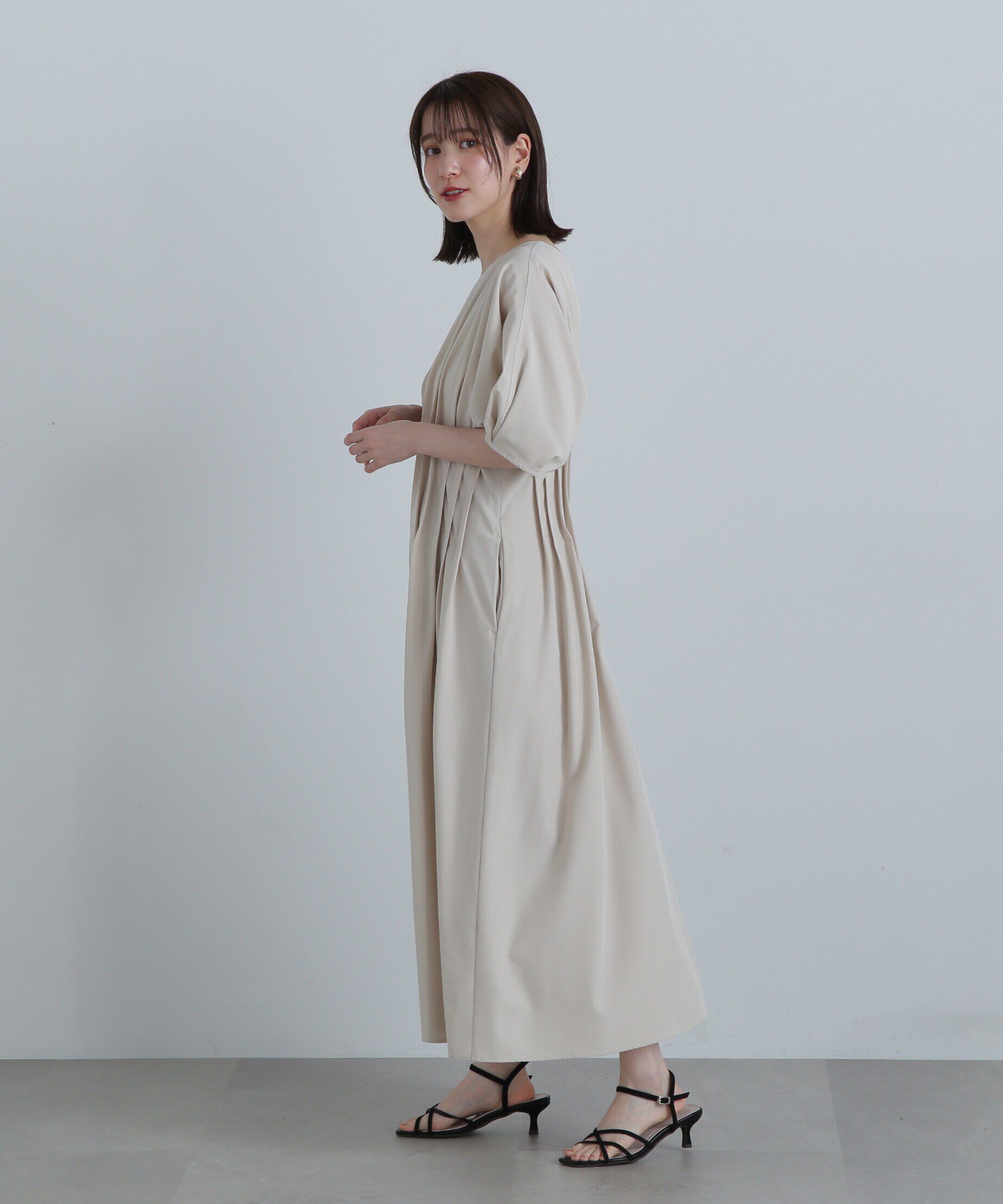  「ウエストタックワンピース《S Size Line》」|ワンピース|