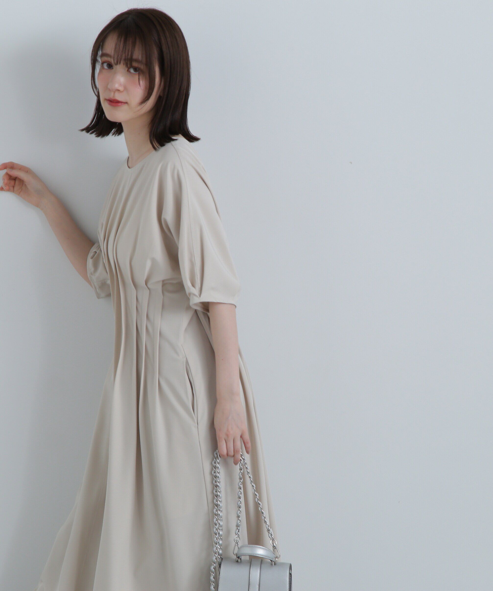  「ウエストタックワンピース《S Size Line》」|ワンピース|