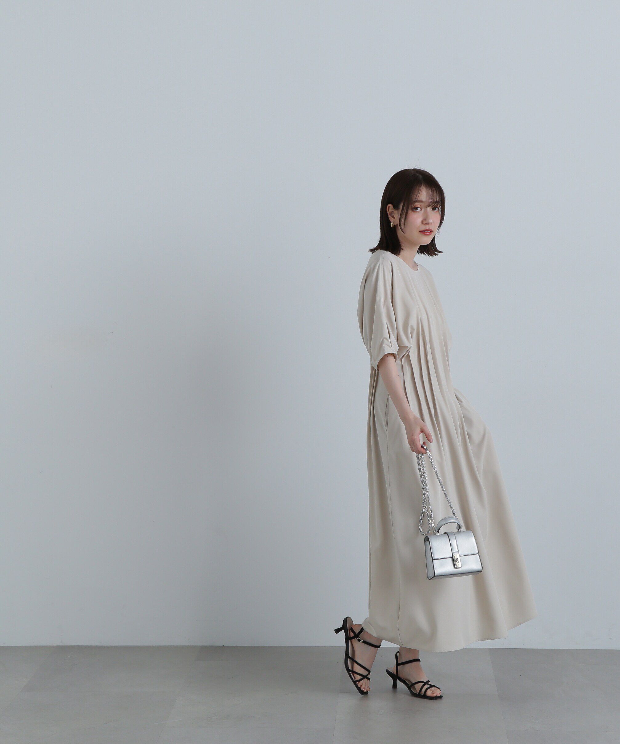  「ウエストタックワンピース《S Size Line》」|ワンピース|