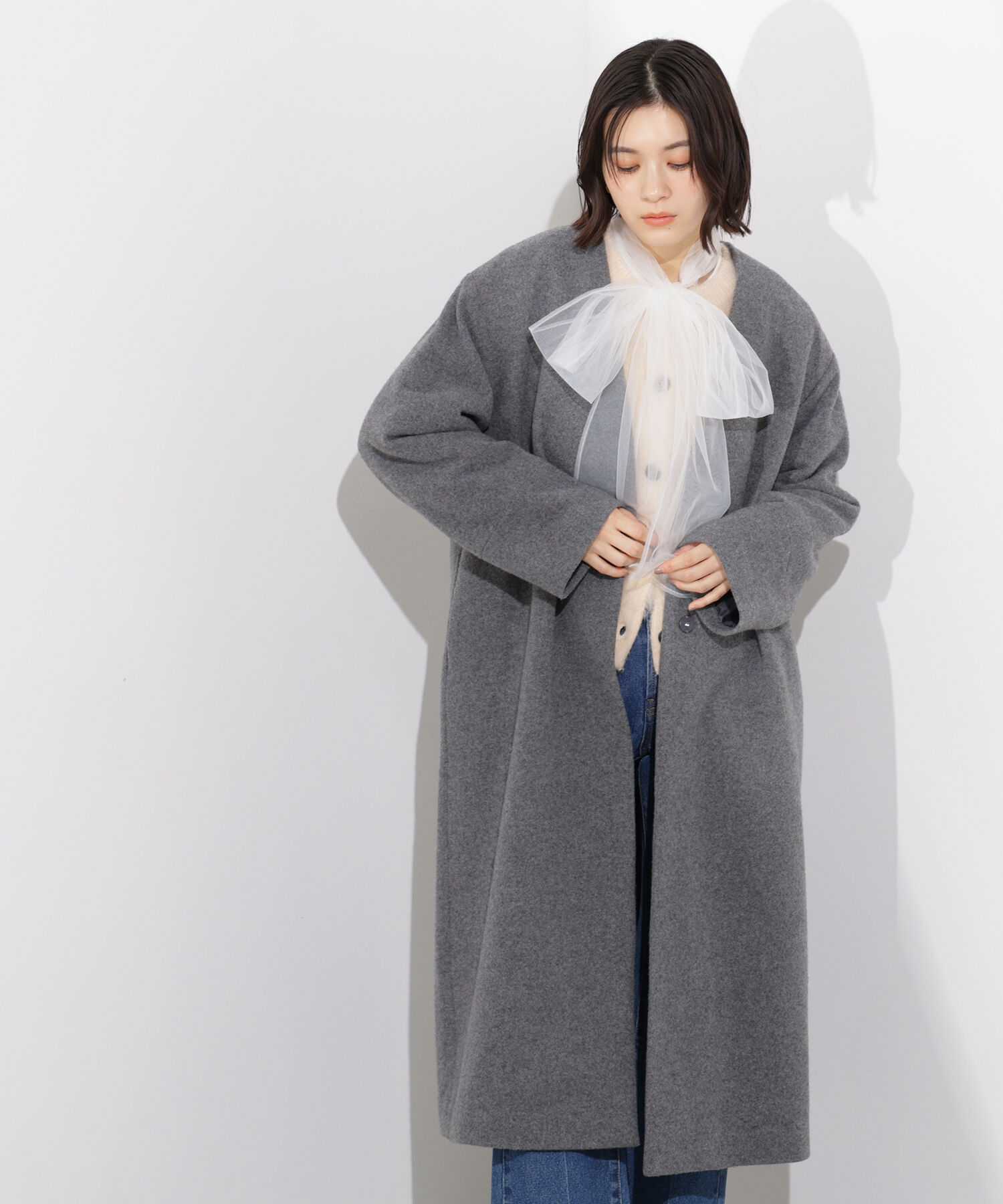  「カラーレスロングコート」|その他|