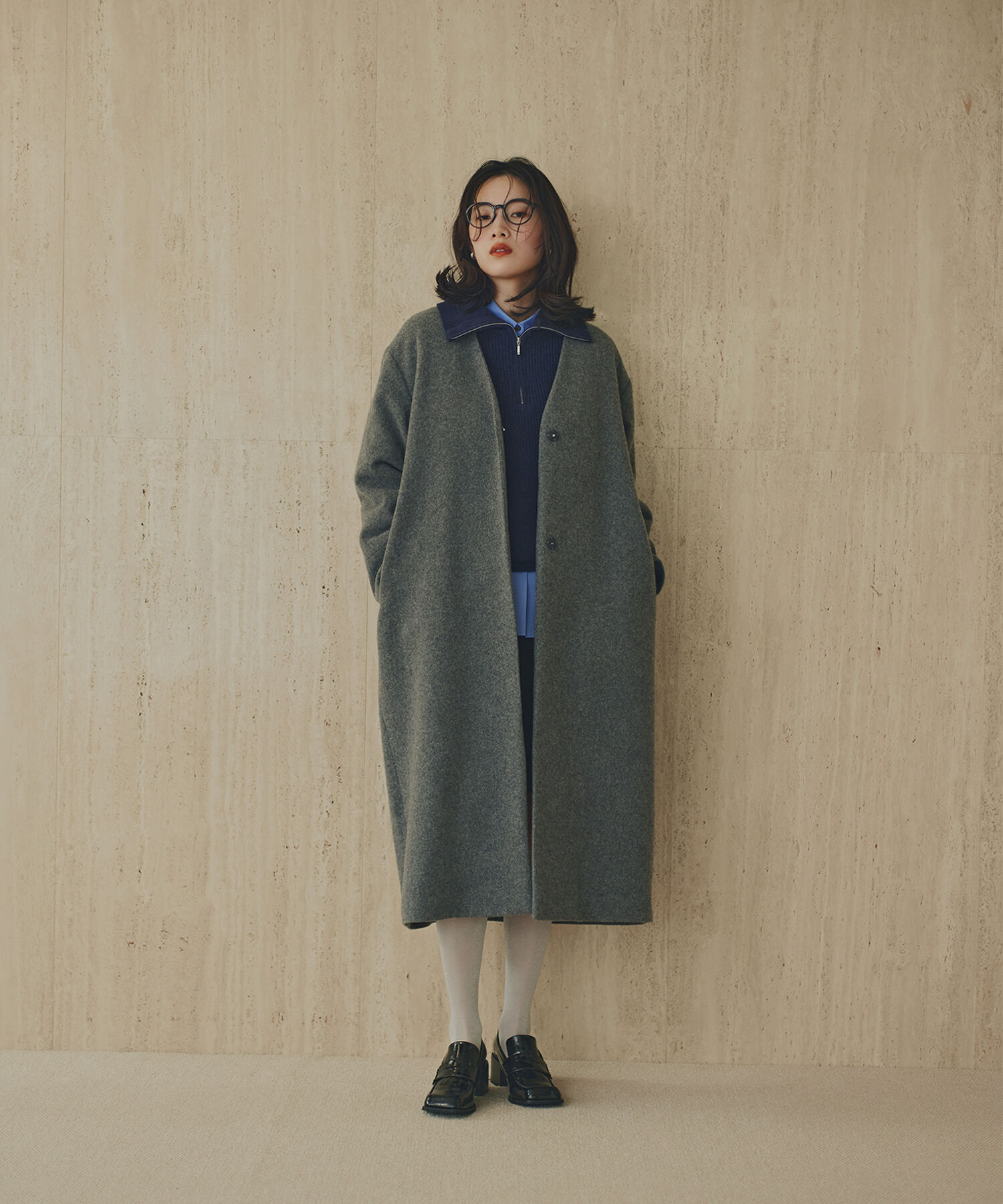  「カラーレスロングコート」|その他|