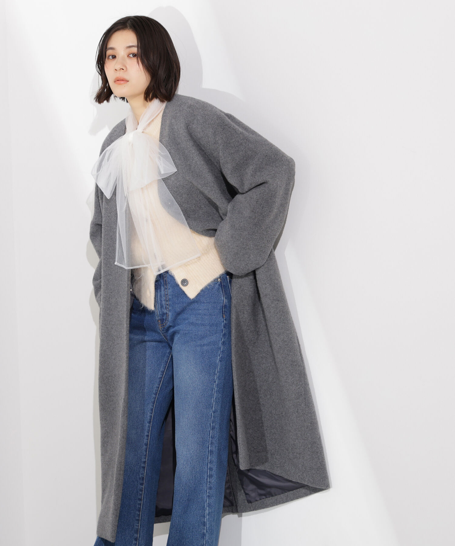  「カラーレスロングコート」|その他|