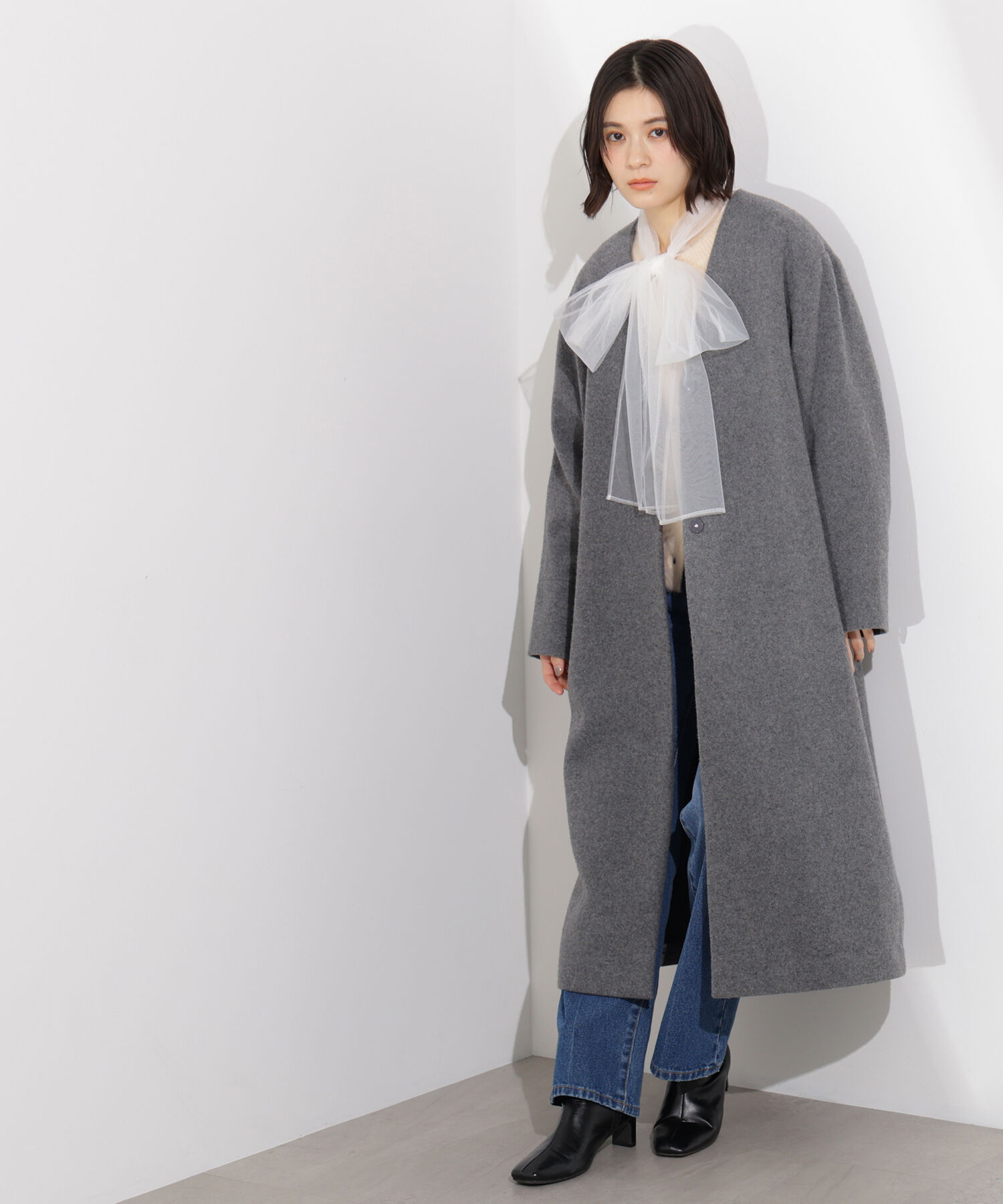  「カラーレスロングコート」|その他|