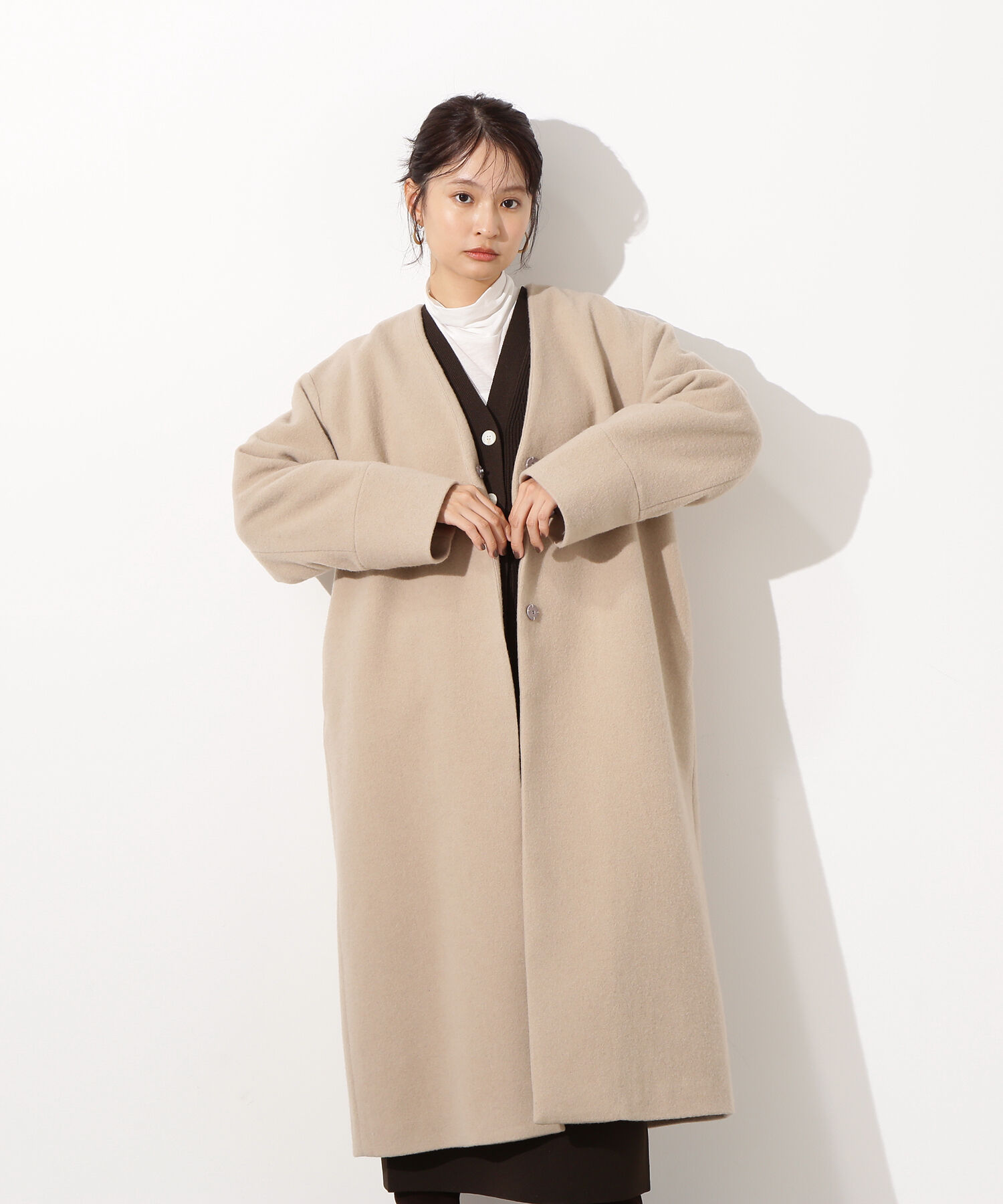 「カラーレスロングコート」|その他|