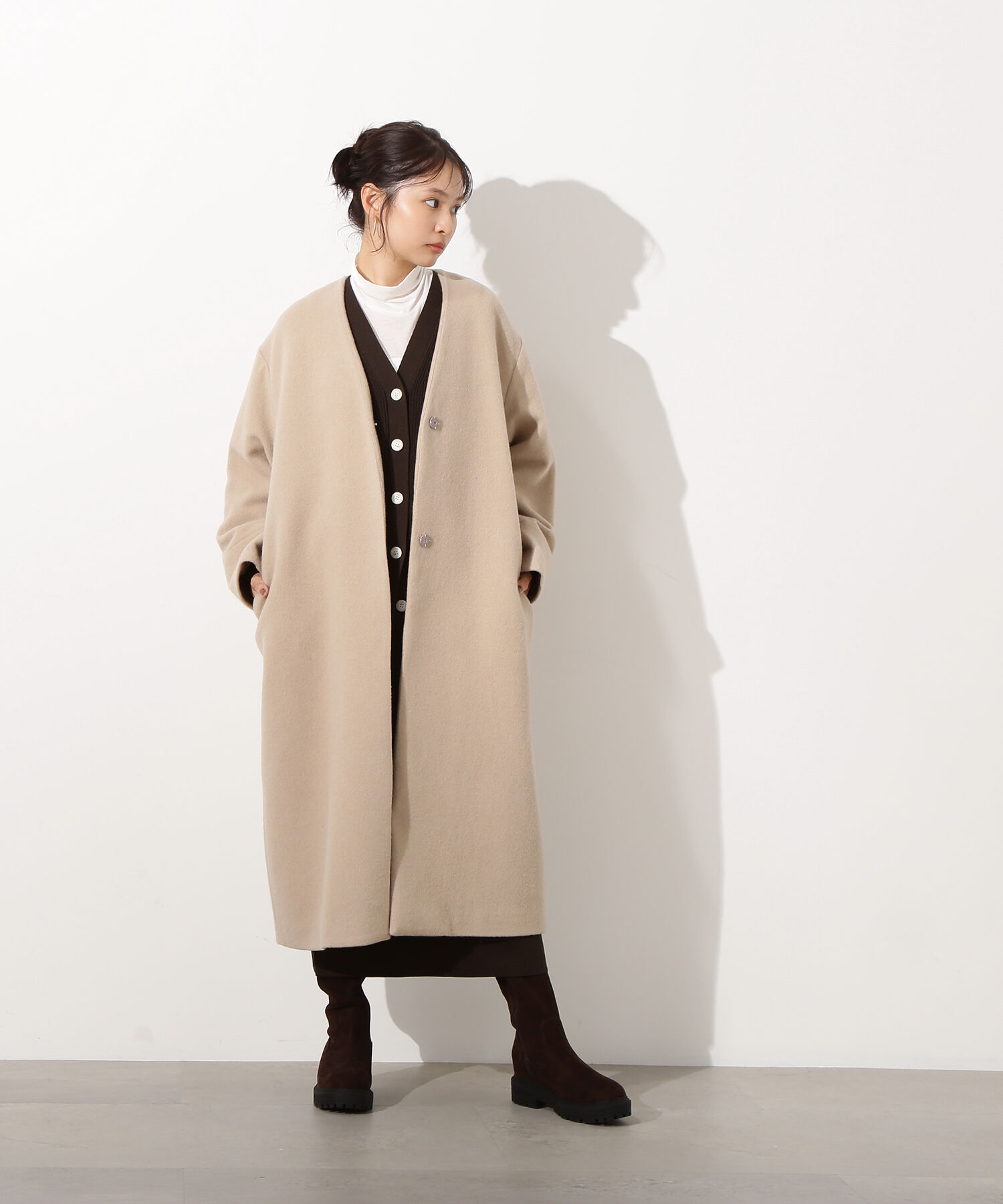  「カラーレスロングコート」|その他|