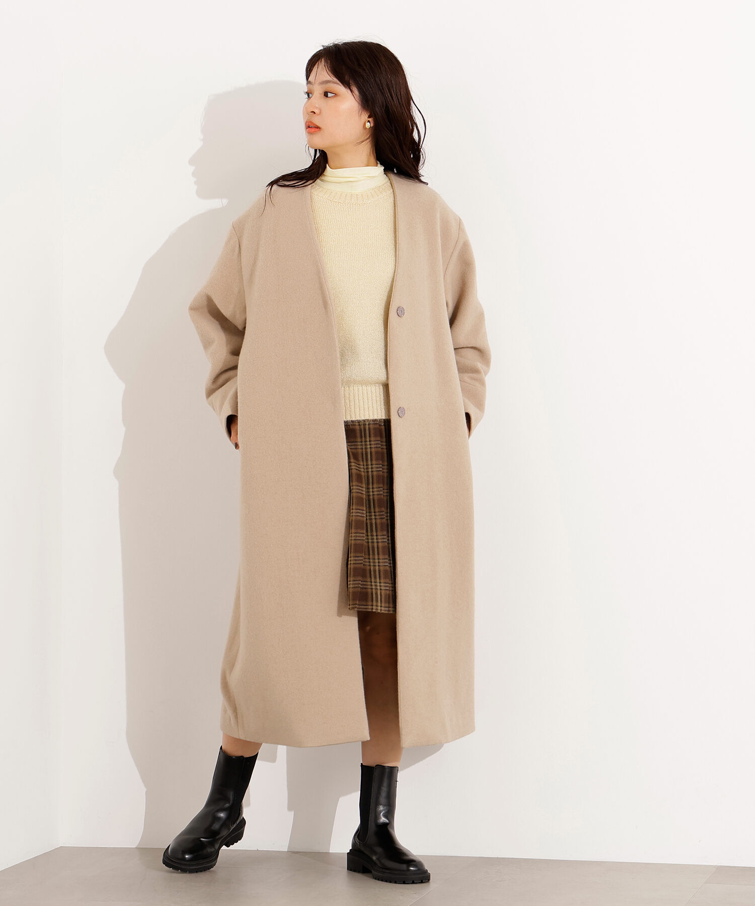  「カラーレスロングコート」|その他|