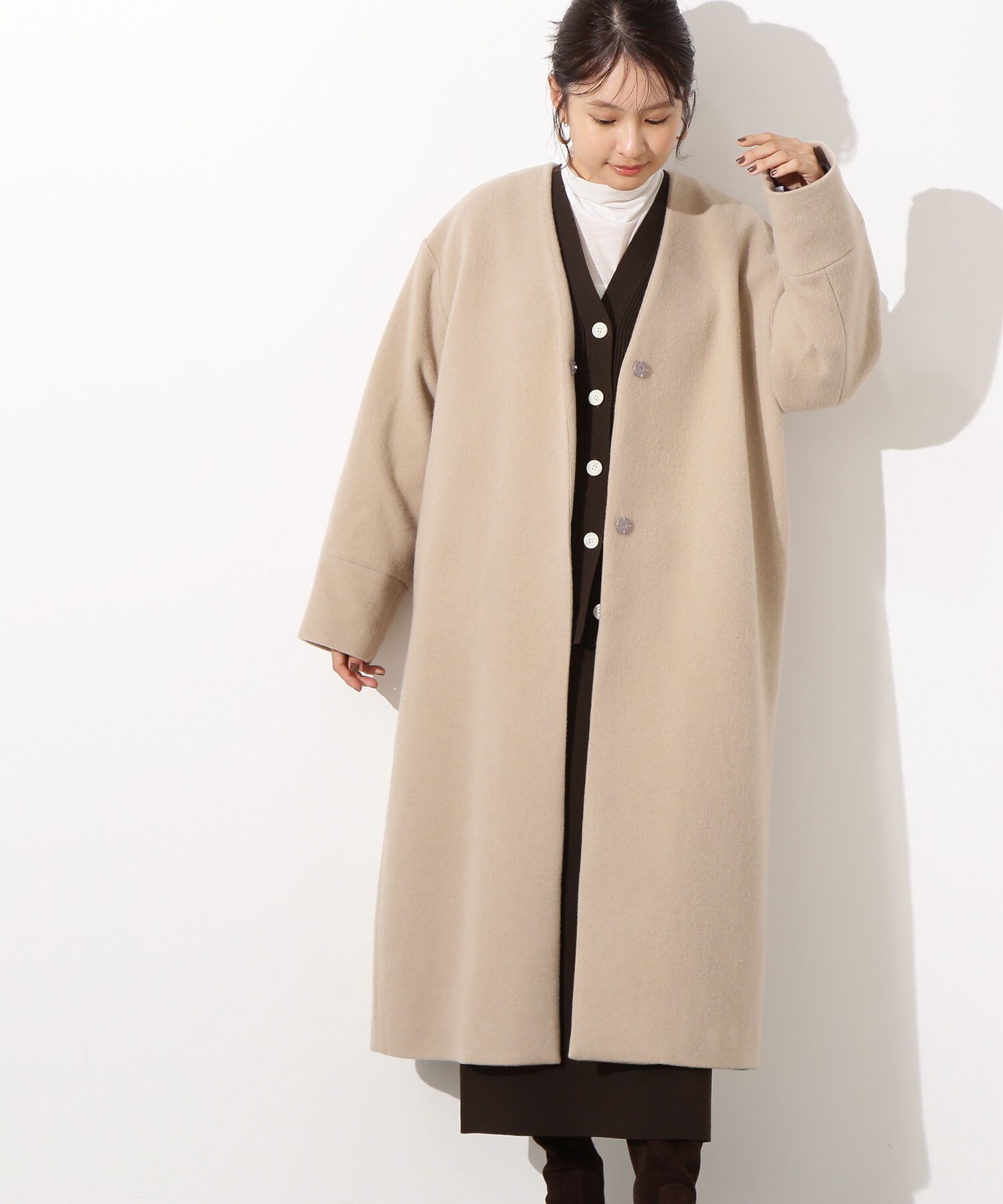  「カラーレスロングコート」|その他|