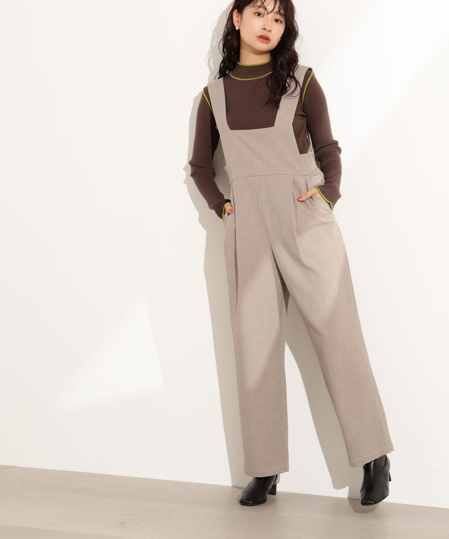  「ラインモックネックニット」|ニット・セーター|