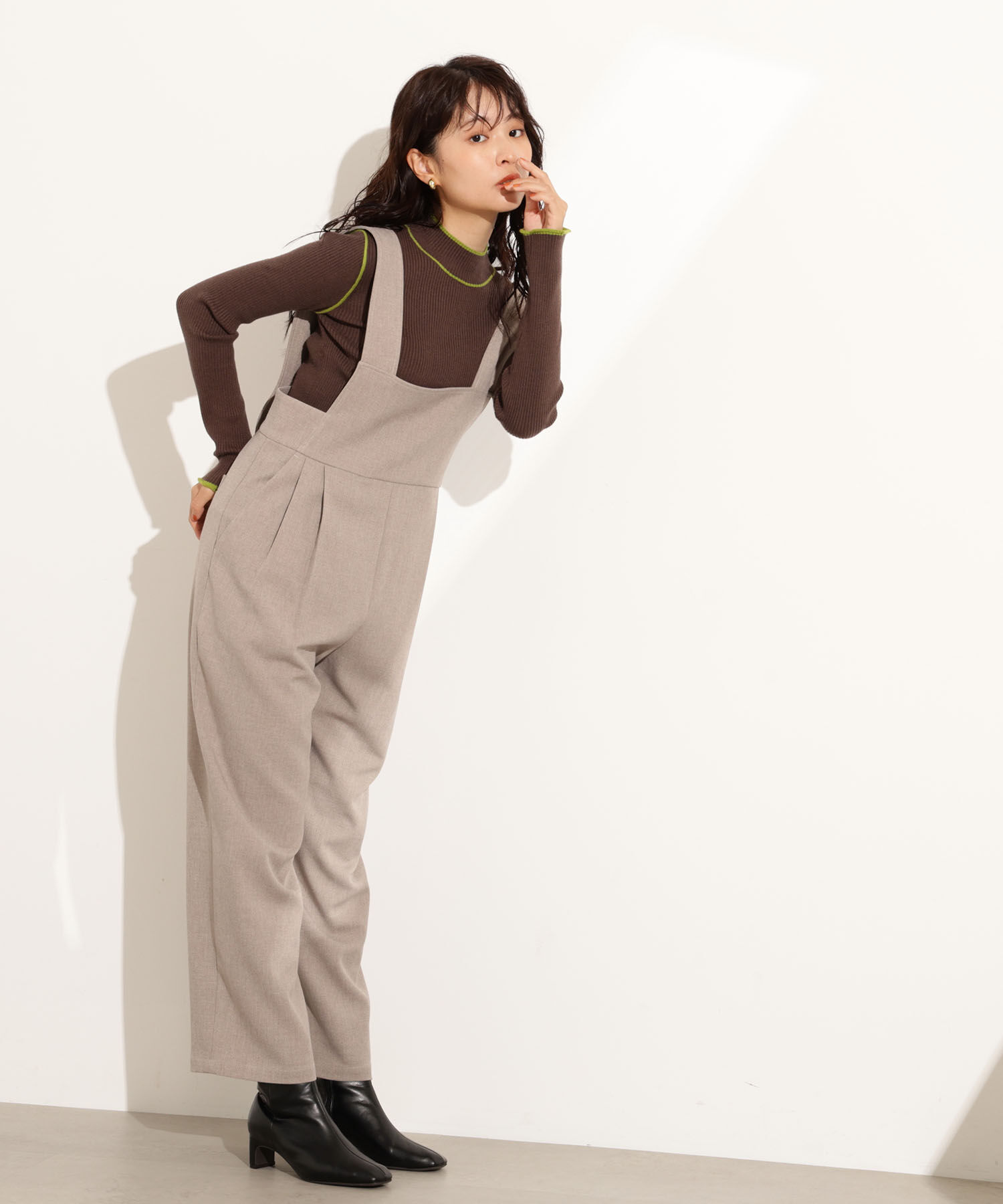  「ラインモックネックニット」|ニット・セーター|